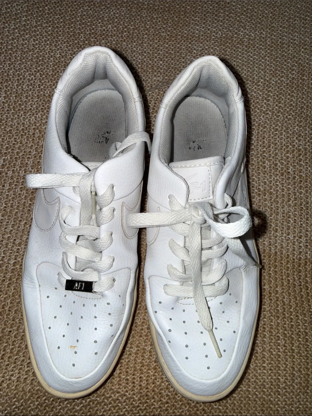 Nike Women’s White Leather Low-Top Sneakers